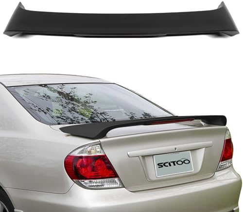 SCITOO ABS Spoiler Wing 1PC Matte Black Rear Trunk Spoiler Wing with 3rd Brake Light