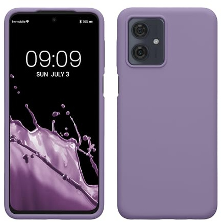 kwmobile Carcasa Compatible con Motorola Moto G54 5G Funda - Case TPU y Silicona antigolpes - Apto Carga inalámbrica - Lavanda