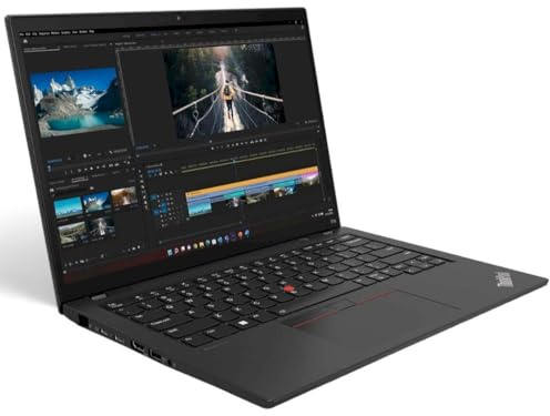Lenovo Thinkpad T14 G4 14 Ordinateur Portable AI, AMD Ryzen 5 Pro 7540U 3.2Ghz (4.9Ghz Turbo), 16GB RAM, 512GB M2 SSD, WUXGA écran Tactile, EPF, Windows 11 Pro, Noir, Clavier AZERTY Francais