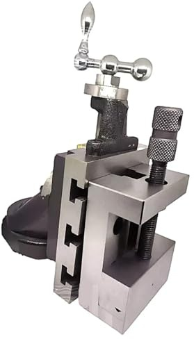 Tornio di fresatura verticale Base girevole 10,2 x 12,7 cm con morsa di macinazione in acciaio da 63 mm - Amz73