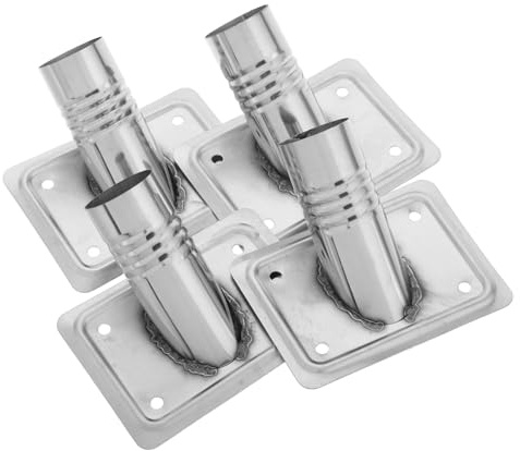VILLCASE 4pcs Floor Brush Connector Adapter Broom Head Bracket Replacement for Brush Mopping Poles Handle Tip Connector