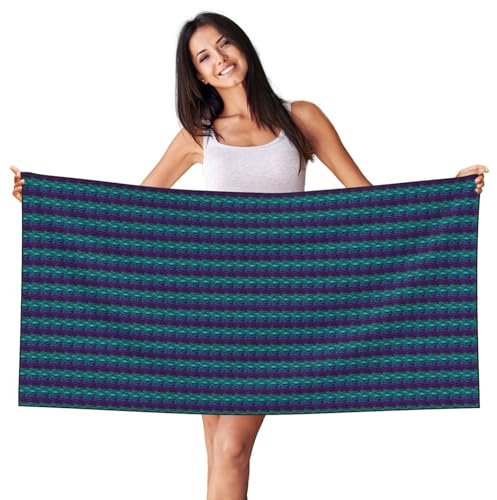 AYYQWE Viola, blu, verde, mimetico, zebrato, stampa a strisce, telo mare, viaggio, piscina, prendere il sole, per donne, uomini, bambini, accessorio per le vacanze