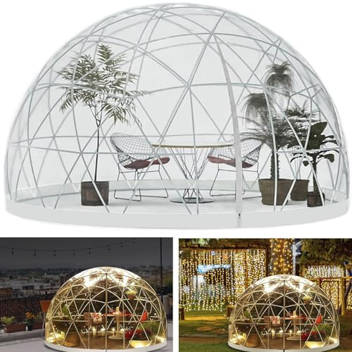 Aufblasbares Blasenzelt, riesiges transparentes Kuppelzelt für den Außenbereich, wetterbeständige PVC-Abdeckung, Gartenkuppelnetz für Gewächshausgebrauch