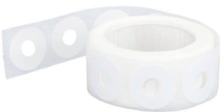 Fdit Autocollants de Renfort de Trou en PVC, étiquettes de Protection en Papier de 6 Mm pour Documents à Feuilles Mobiles et Albums Photos, étiquettes Adhésives pour Bureau, école et