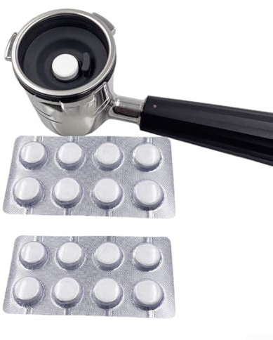 SMZhomeone Confezione da 16 pastiglie decalcificanti per macchine da caffè ES601 ES701 per pulire i percorsi dell'acqua e gli elementi di infusione durante i cicli standard