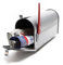 US Mailbox of Galvanised Steel in Silver-Grey Colour as American Style Letterbox also for Newspapers