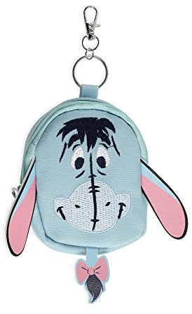 DISNEY Winnie l'ourson Mini porte-clés Bourriquet gris, bleu et rose, Gris et rose., Taille unique, Moderne