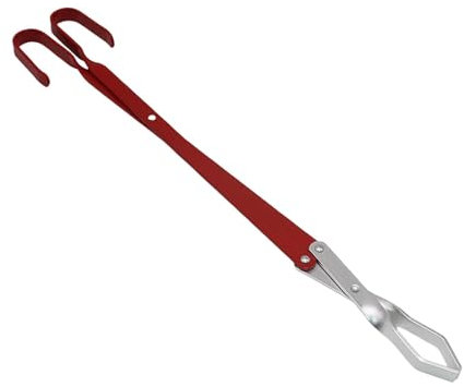 Pinza lunga per barbecue da esterno, pinza per legna da ardere per focolare all'aperto, pinza lunga per cucinare | pinza per barbecue extra lunga per, all'aperto, campeggio, barbecue,