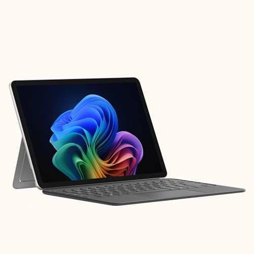 Microsoft Surface Pro Including Keyboard | Copilot+ PC | 12” LCD Touchscreen | Snapdragon® X Plus | 16GB Memory | 256GB SSD | Latest Model, 1st Edition | Platinum
