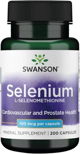 Swanson Selenium (L-Selenomethionine) 100 mcg 200 Capsules