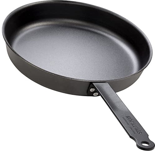 Padella 28 cm – Ferro battuto – Made in Svezia – Outdoor – Padella Padellone adatta a tutte le piastre a induzione, gas, elettrici, vetroceramica e forno