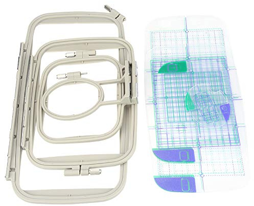 4 Stück Stickrahmen Zubehör Set Kompatibel mit Brother PE-700 PE-700II PE770 PE780D Maschine