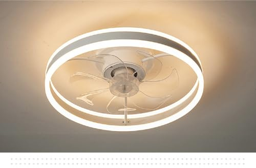 Deckenventilator mit LED Beleuchtung D3305 Deckenlampe Ø 50cm 96W Fernbedienung Lichtfarbe/Helligkeit einstellbar dimmbar LED Deckenleuchte fan light ceiling (D3305)