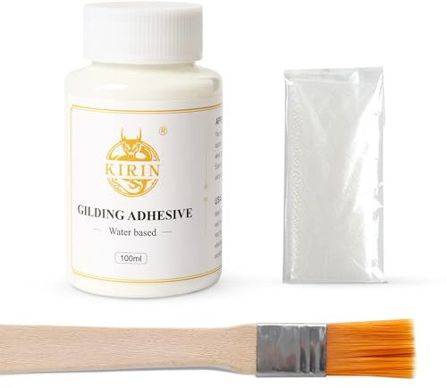 KIRIN 100ml blattgold kleber anlegemilch, Wasserbasis kleber für blattgold, Vergoldungskleber für Kunsthandwerk, Kunst, Holz