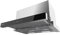 Cecotec Cappa Telescopica 60 cm Flux TLT 605500 Glass A++. Motore 70W, Basso Consumo, Fronte Vetro, Aspirazione 550m³/h, Controllo Tattile e Gestuale, Filtro a Carboni Attivi, Nero