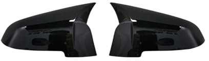 Auto Spiegelkappen Auto-Seiten-Rückspiegel-Abdeckkappe Für B&MW 5er F10 F11 F18 F07 2015 2016 2017 (Farbe : Schwarz)