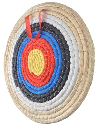 Zielscheibe Bogenschießen, Handgefertigte Bogenschießscheiben aus Stroh. traditionelle Strohscheibe für Pfeil und Bogen, geeignet für Recurve-Bögen, Langbogenscheibe, Compoundbogen, Einsatz im Freien
