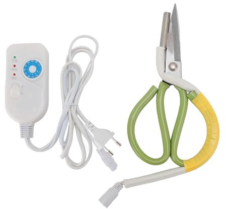Asixxsix Elektrische Heizschere, Temperaturskala, Praktische Schere, 220 V, Bequemer Griff, Temperaturskala, Praktische Schere, (EU-Stecker 220 V, 2200 W Plus 2200 W)