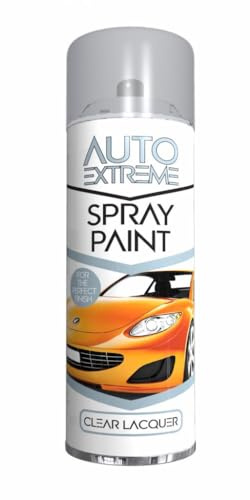 RAPIDE Auto Extreme AX Spray Lacquer Clear 250ML | Hard-Wearing, Crack-Resistant, Protective Clear Top Coat | Ideal for Interior & Exterior Use