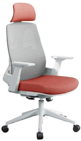 Sillas de Oficina Silla de Oficina Silla ergonómica Cómoda Silla con Respaldo Silla giratoria for Escritorio de Estudio de Oficina en casa con reposabrazos y Ruedas Ajustables Silla de Escritorio(Red)