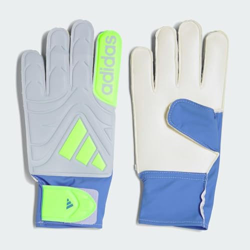 adidas Copa Gl Clb Blue Fusion Torwarthandschuhe, Halo Blue, Lemon Glänzend, Fußball/Fußball (ohne Finger), für Männer und Frauen, Größe 8