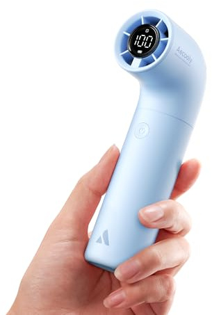 Aecooly Tragbarer Handventilator,Turbo-Mini-Ventilator,16500 U/min High Speed Aero,5 Geschwindigkeiten,Bis zu 14 Stunden Kühlzeit,Taschenventilator Akku für Reisen,Geschenke für FrauenBlau