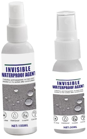 Mipcase 2pièces Spray Imperméabilisant Transparent Et Agent Imperméabilisant Colle Spray Peinture Imperméable Pour Réparation De Toitures Et Murs Extérieurs