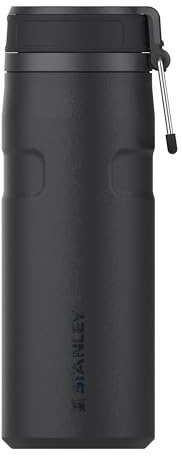 STANLEY 1913 IceFlow Bottle Twist Flip 0.47L - Black | Kühlt 12 Std. - 3 Tage eisgekühlt - Auslaufsicher - BPA-frei - Spülmaschinenfest