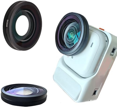 Coyktonty Wide-Angle Lens for Insta360 GO Ultra,HD Optical Glass with 2-Layer Coating 185° Ultra-Wide View Scratch-Resistant Lightweight