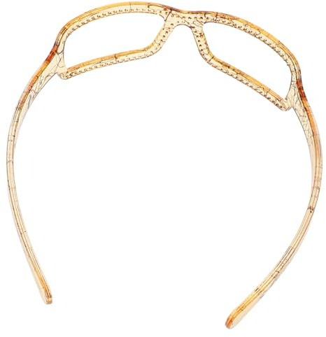 ibasenice Serrage-tête en Plastique Léger Forme de Monture de Lunettes pour Femmes, Bandeau Chic et Polyvalent pour Fixer Cheveux Lors de Fêtes la Plage