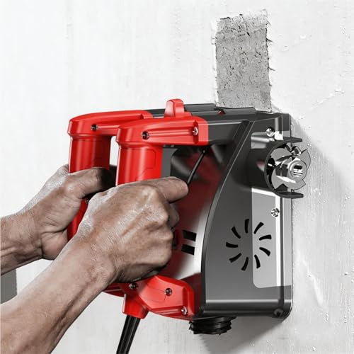 Raschietto elettrico per pittura murale, piallatrice portatile da 1200 W con lame in acciaio, profondità regolabile da 1 a 4 mm, larghezza 16 cm per la rimozione di vernice e stucco