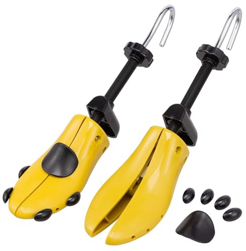 H&S Allarga Scarpe Uomo - Set di 2 Tendiscarpe - Forme per Scarpe da Uomo - Accessori per Allargare le Scarpe - Forma per Allievare Calli e Duroni - Allargascarpe Regolabili