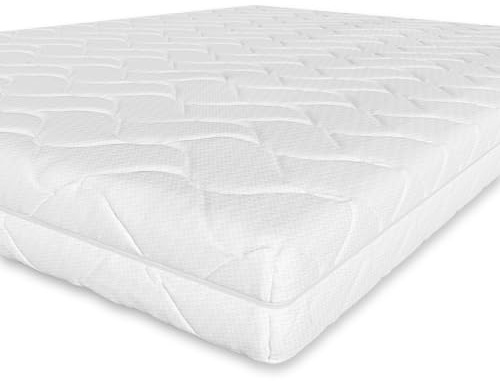 Amazon Basics Colchón Espuma de confort con 7 zonas diferenciadas, Firmeza media (H3), 100 x 200 x 15 cm, Blanco