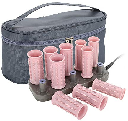 10Pcs Heated Hair Rollers, Rechargeable, Professional Electric Heated Curlers, Hair Styling Tool, Easy to Operate, 160 Degrees Thermostat, Fast heat, Easy to Carry, 2 (Basic)