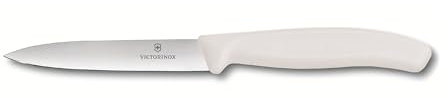 Victorinox | Gemüsemesser Weiß | Swiss Classic 10 cm | glatter Schliff | ideales Tomatenmesser für jede Küche