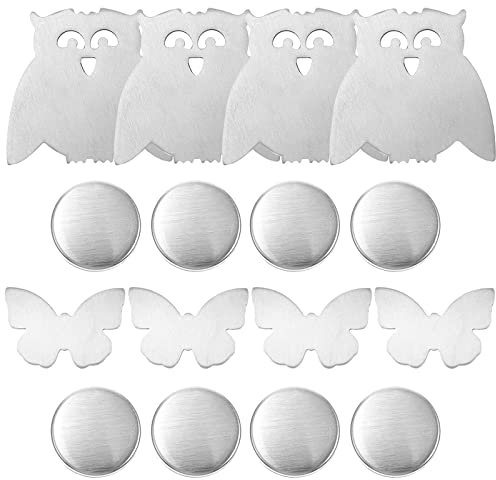 HIQE-FL Lot de 8 Poids de Nappe avec Aimant,Poids de Nappe en Acier Inoxydable,Poids Nappe MagnéTique Papillon,Poids de La Nappe MagnéTique Hibou,pour Le Jardin,Les Pique-Niques,Les FêTes,La Cuisine