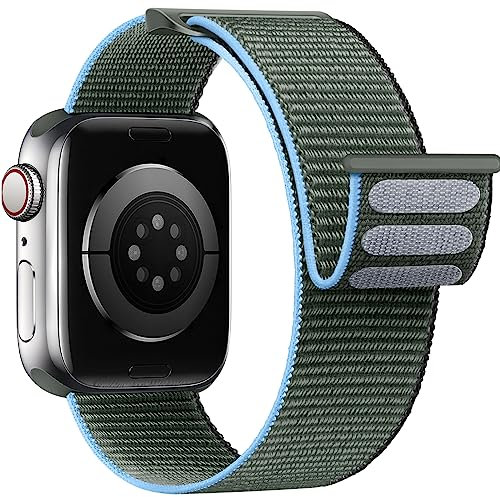 Yoohoo Nylon Straps Compatible with Apple Watch Straps 44mm 45mm 46mm 49mm 42mm(Series 3/2/1) Women Men,Upgraded Soft Nylon Replacement WatchBands for iWatch Series 11 10 9 8 7 6 5 4 3 2 1 SE3 Ultra3