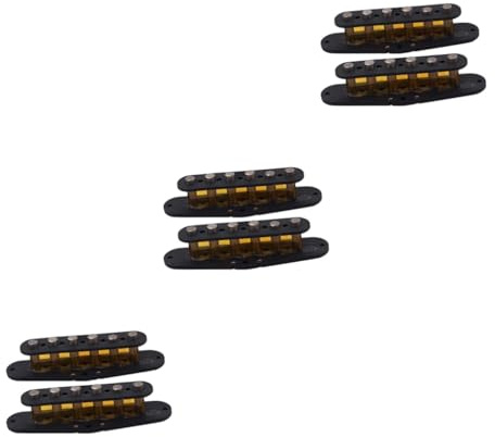 Hoement 6stücke Pickup Bobbin Cover Gitarre Langlebig Und Leicht Für -gitarrenprojekte Elegantes Zubehör Zur Aufwertung Von Tonabnehmern Kompatibel Mit Humbucker Und Single Coil