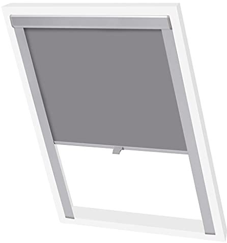 Juroupi Verdunkelungsrollo Rollos FüR Fenster Verdunklungsrollo Grau MK06