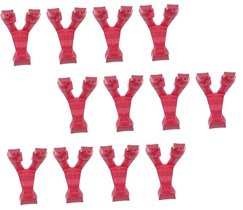 Amosfun Stk Fingerfood-Clip gemüseklammern duttklammer Kitchen tongs Bread tongs Mini Prep Essgeschirr Lebensmittelpinzette Grillclip Fingerfood-Zange einfache Lebensmittelclips pp rot