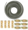 ROYWOO Cable de freno de 5 m de diámetro, 4,75 mm, juego de línea de freno con rosca M10, 1 cable de freno, 4 conectores, 12 tuercas de unión M10, 6 conectores hembra M10