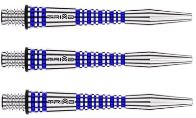 WINMAU Triad RX Dartskaft i aluminium - 1 Set per förpackning (3 pilar Skaft totalt) - Professionella darttillbehör - Blå korta skaft