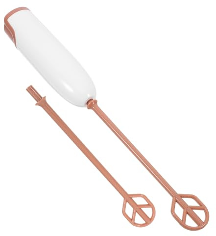 EXHUMKY Juego de Mezclador de Mano Eléctrico para Fórmula Infantil, Batidora Portátil Fácil de Limpiar Varilla de Mezcla de PP, Adecuado para Preparar Bebidas en Casa