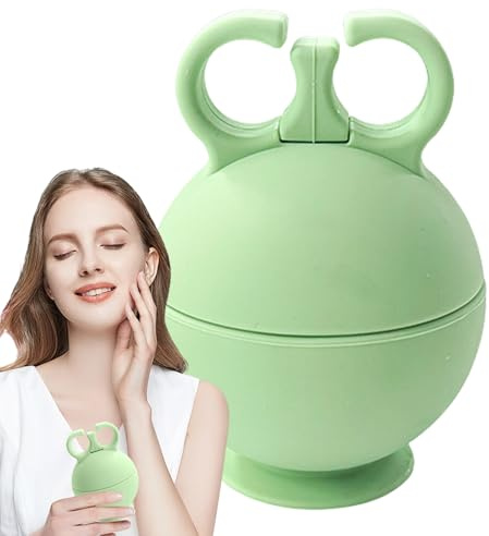 Forma de helado facial, molde de hielo de silicona para la cara, cepillo de silicona con forma de hielo facial, frío y fresco, reutilizable para hombres, masaje facial de verano, mujeres