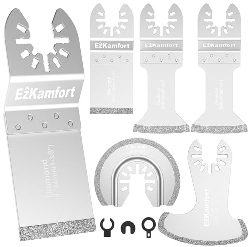 Multitool Sägeblätter, 6 PCS Diamant Multifunktionswerkzeug Klingen Set