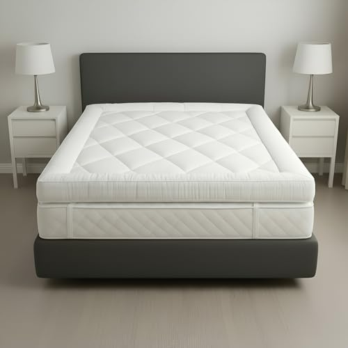 Hotel Quality 10cm Thick Mattress Topper Double Bed – Luxury Quilted
