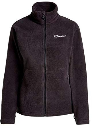 Berghaus Women's Prism Polartec Interactive Fleece Jacket | Added Warmth | Flattering Style | Durable, Black/Black, 8