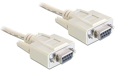 Kabel Seriell Nullmodem 9 Pin Buchse/Buchse 5m, Delock® [84250]