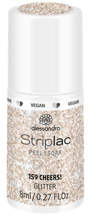alessandro Striplac UV-Nagellack Cheers! – Schonend und langanhaltend – Einfache Entfernung dank Peel-Off-Technologie – Vegan und tierversuchsfrei – 8 ml
