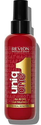 Revlon UniqONE Professional Vegan Leave In Conditioner & Hair Treatment for Shine & Frizz Control, Gifts For Women / Men (150ml) Celebration Edition, All Hair Types
